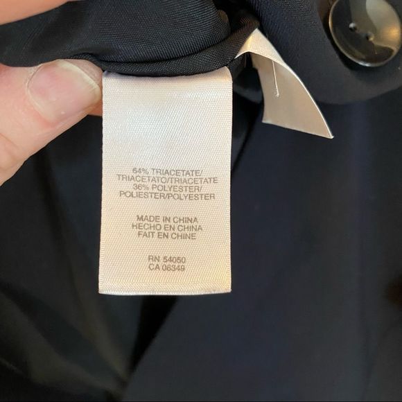 Jones New York black blazer jacket 2 buttons size 8 - Picture 5 of 9